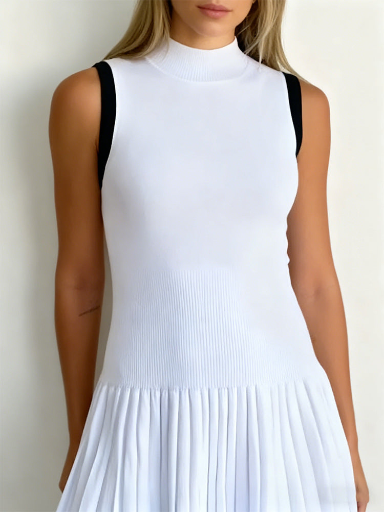 Kontrastierter Slim-Fit Minirock mit hoher Taille – Bild 5 | LuxeStyle