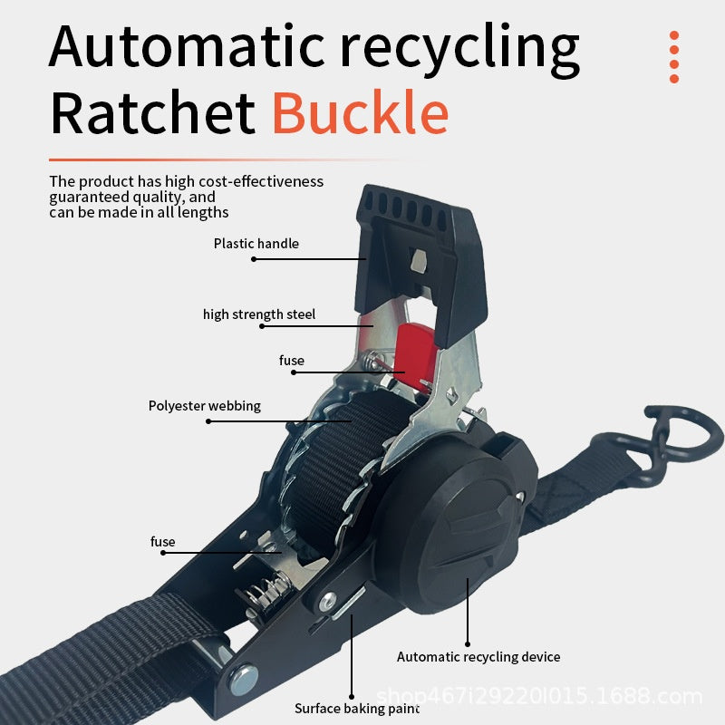 Automatischer Spanngurt 2,5 cm x 3 m