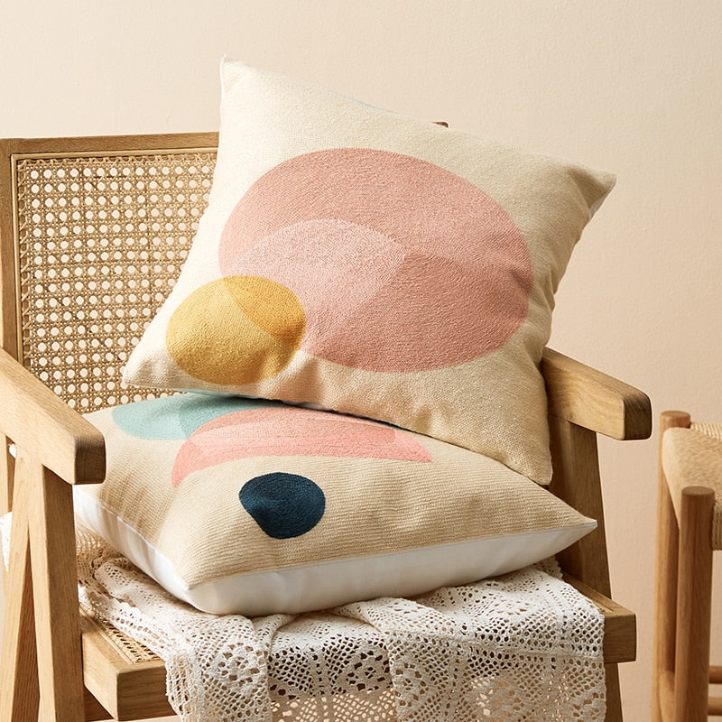Besticktes Baumwollkissen – Bild 4 | LuxeStyle