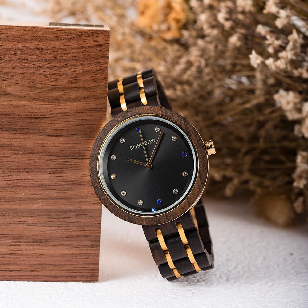 Holz-Damenuhr mit Quarzwerk – Bild 6 | LuxeStyle