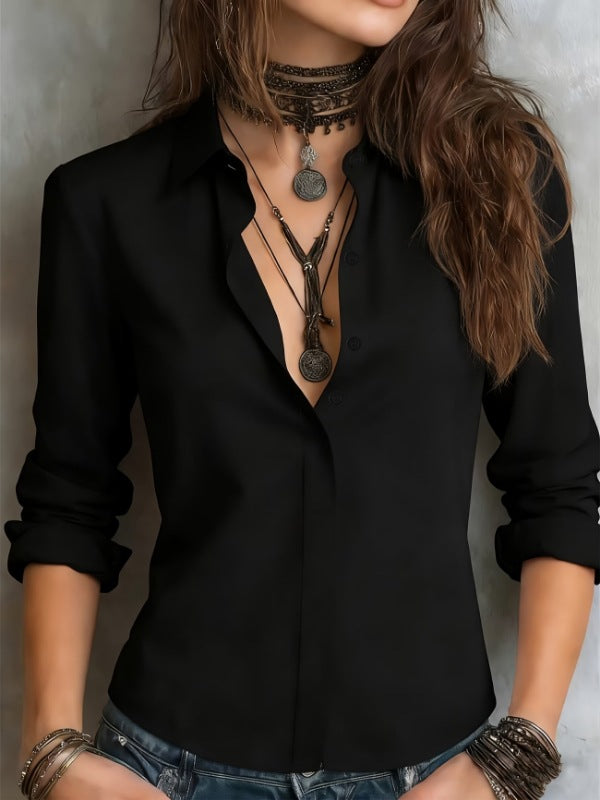Elegante Langarmbluse für Büro und Alltag – Bild 9 | LuxeStyle