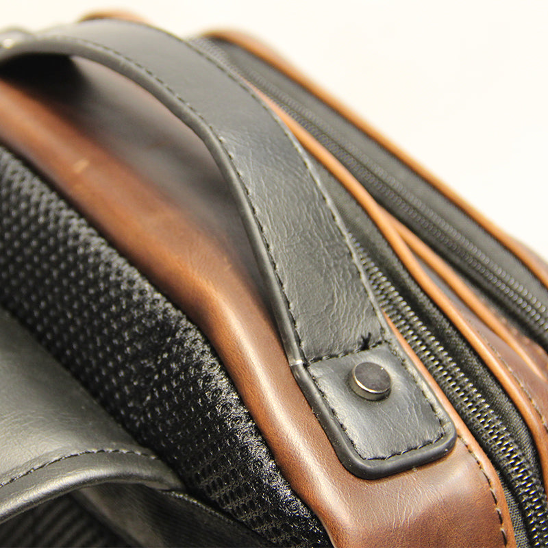 Ledertasche für Herren – braun, 25 × 34 cm – Bild 2 | LuxeStyle