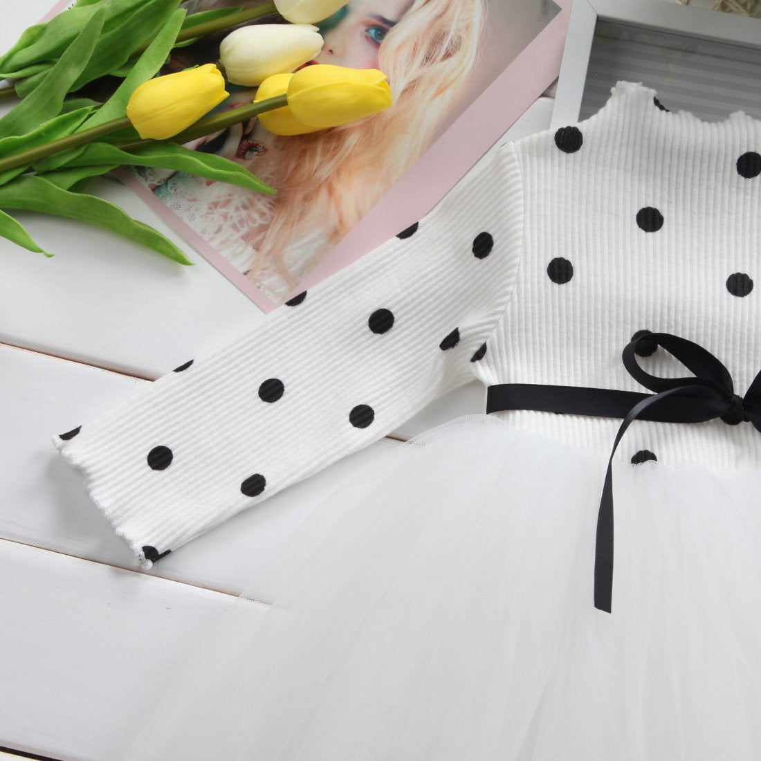 Tutu-Kleid für Baby Girls – Langarm mit Spitze