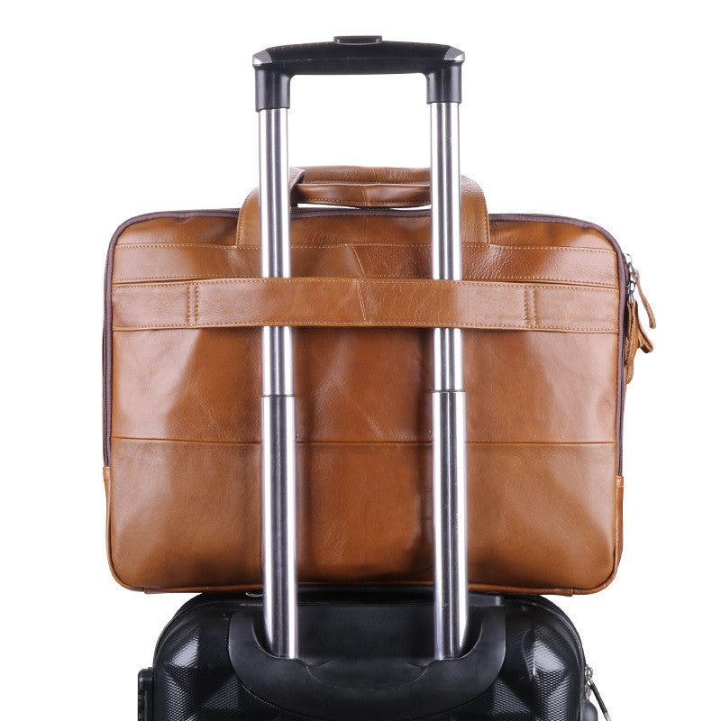 Herren-Laptoptasche aus Rindsleder | LuxeStyle