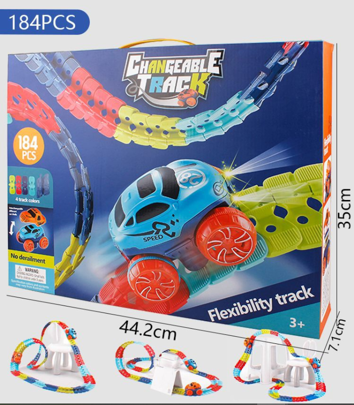 Flexibles Schienenauto-Spielzeugset – Bild 4 | LuxeStyle