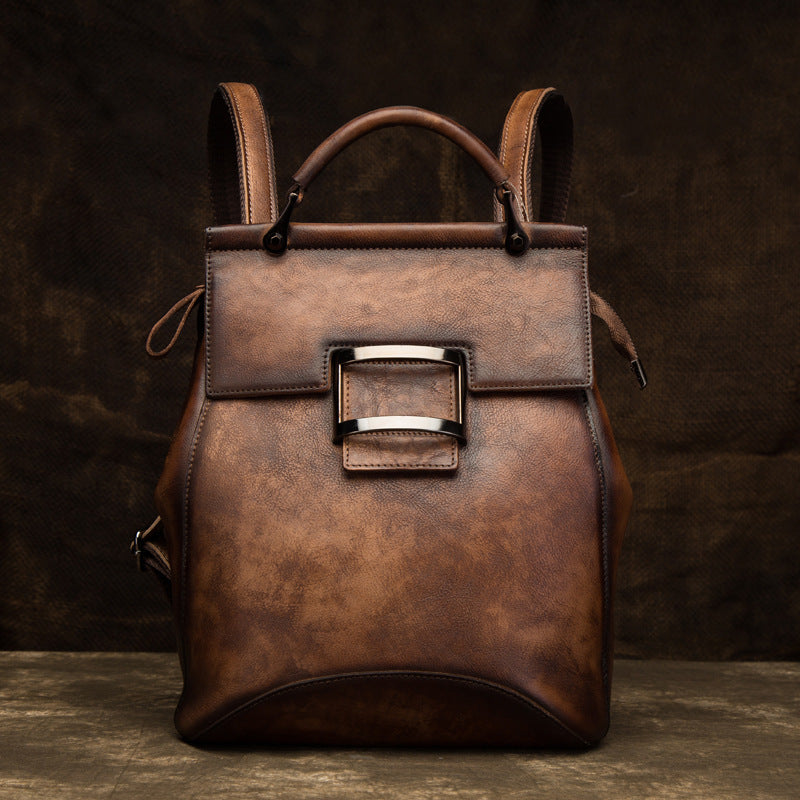 Rucksack aus Rindsleder im Retro-Stil | LuxeStyle