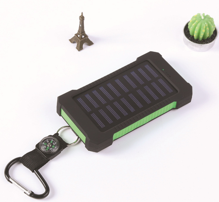 Outdoor Solar Powerbank mit Kompass & LED