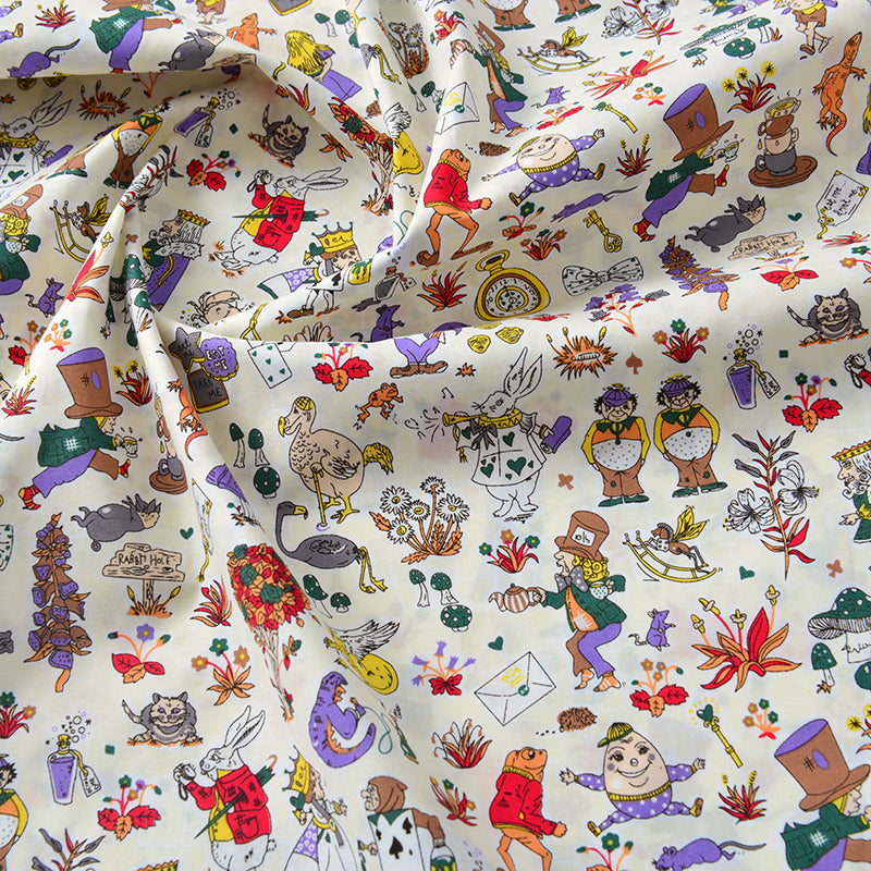 Baumwollstoff mit Cartoon-Print für Kinder – Bild 4 | LuxeStyle