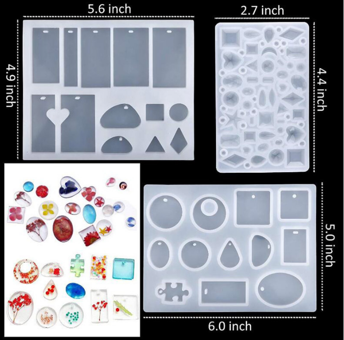 83-teiliges Silikon Giessformen & Epoxy Set – Bild 3 | LuxeStyle