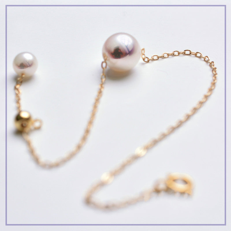 18K-Gold Akoya-Perlen Armband