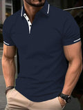Herren Sport-Casual T-Shirt mit Reverskragen