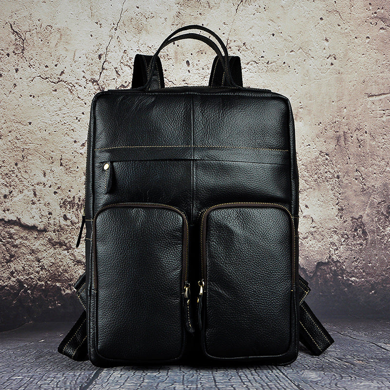 Lederrucksack für Jugendliche, Top-Leder, mittlere Grösse – Bild 2 | LuxeStyle