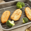 Antihaft-Fischblech mit Grillgitter | LuxeStyle