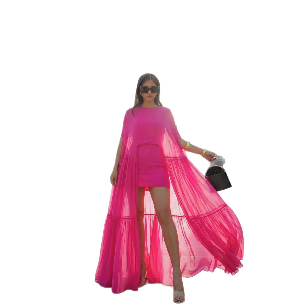 INS Kleid mit mehrlagigem, ausgestelltem Rock – Bild 3 | LuxeStyle