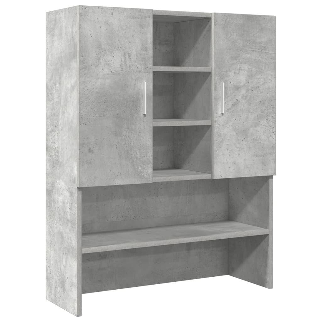 Waschmaschinen-Schrank, Betongrau