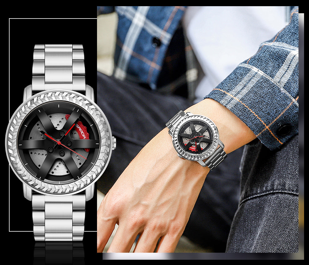 Wasserdichte Quarz-Armbanduhr mit Zeigeranzeige – Bild 6 | LuxeStyle