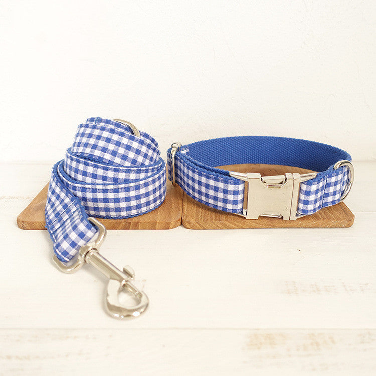 Blau karierte Haustier-Leine – Bild 5 | LuxeStyle