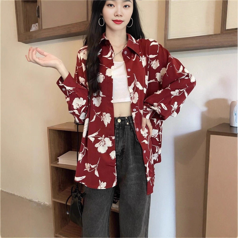 Damen Retro-Hemd mit Print – Bild 6 | LuxeStyle