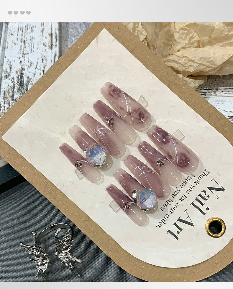 Handgemachte Klebenägel «Trauben-Reis» – Bild 4 | LuxeStyle