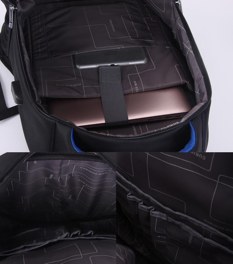 Computer-Rucksack mit USB-Anschluss und Hartschale – Bild 2 | LuxeStyle