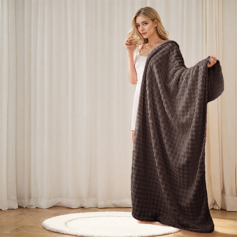 Extra dickes, superweiches Korallenfleece Badetuch