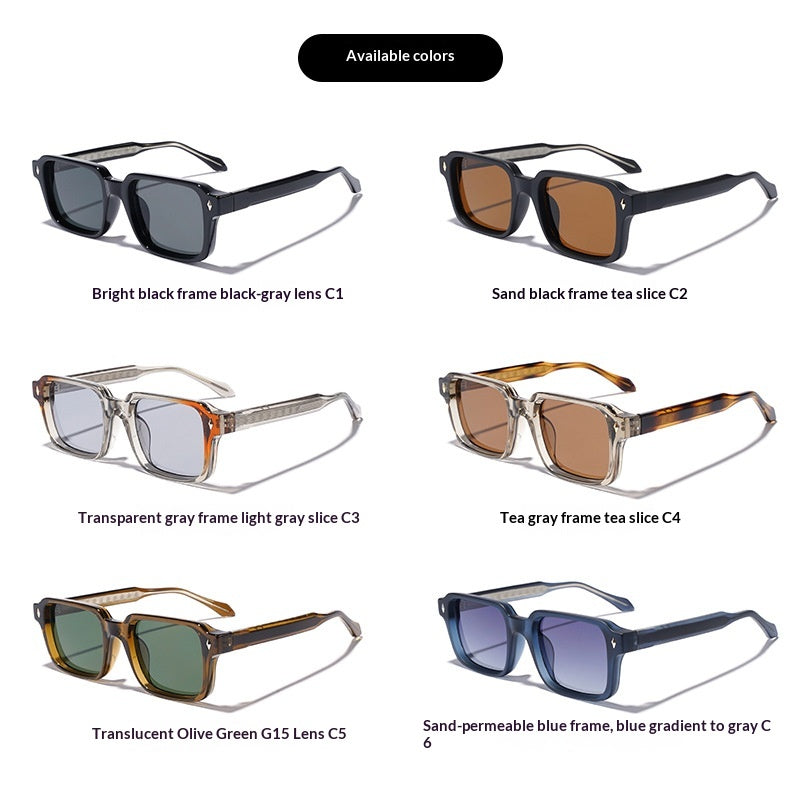 UV400 Sonnenbrille mit dickem Rahmen – Ansicht 4