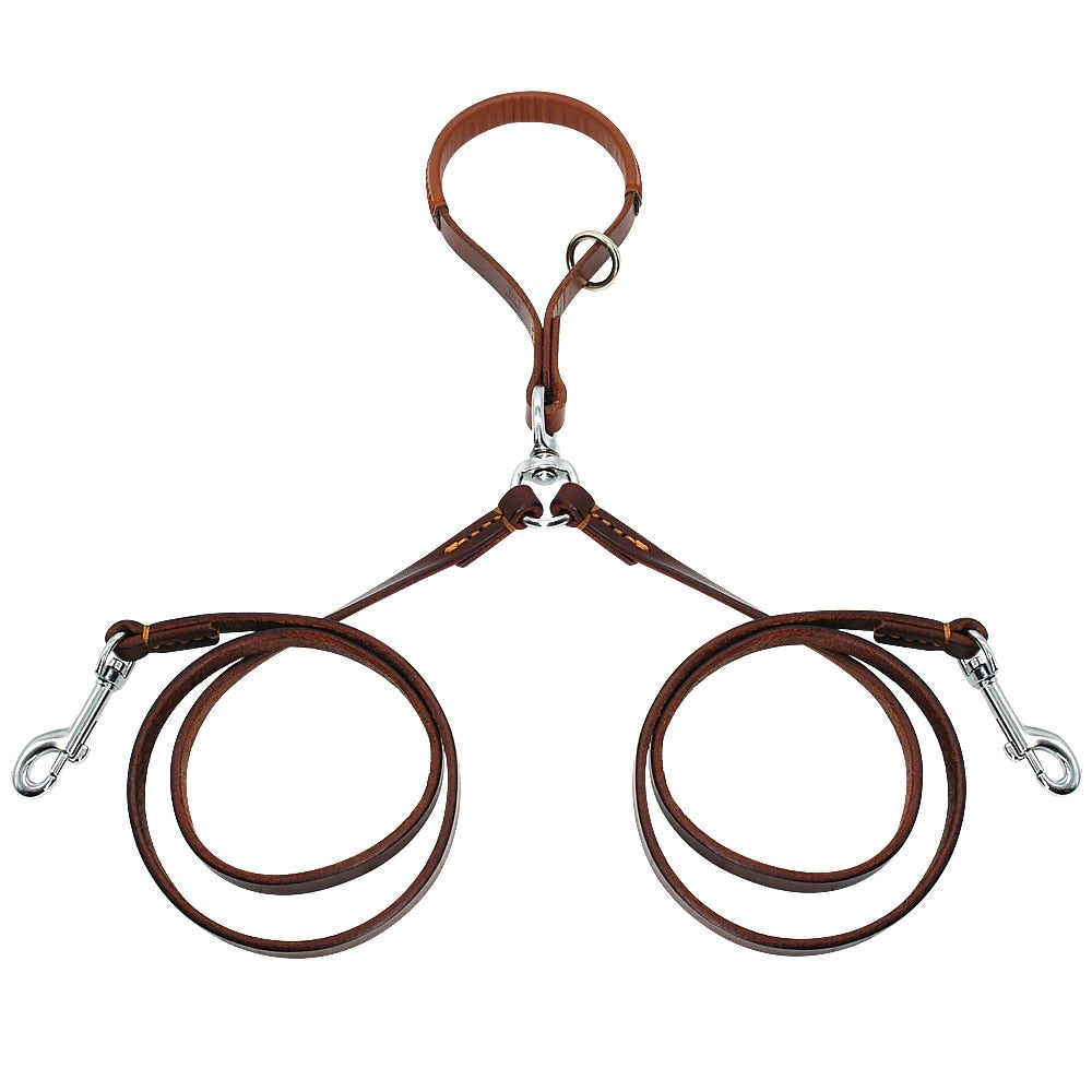 2-Wege-Hundeleine aus Leder – Bild 7 | LuxeStyle