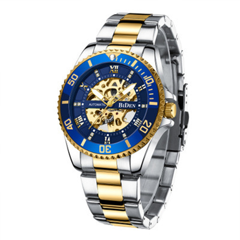 Mechanische, wasserdichte Herrenuhr mit Leuchtzeigern | LuxeStyle