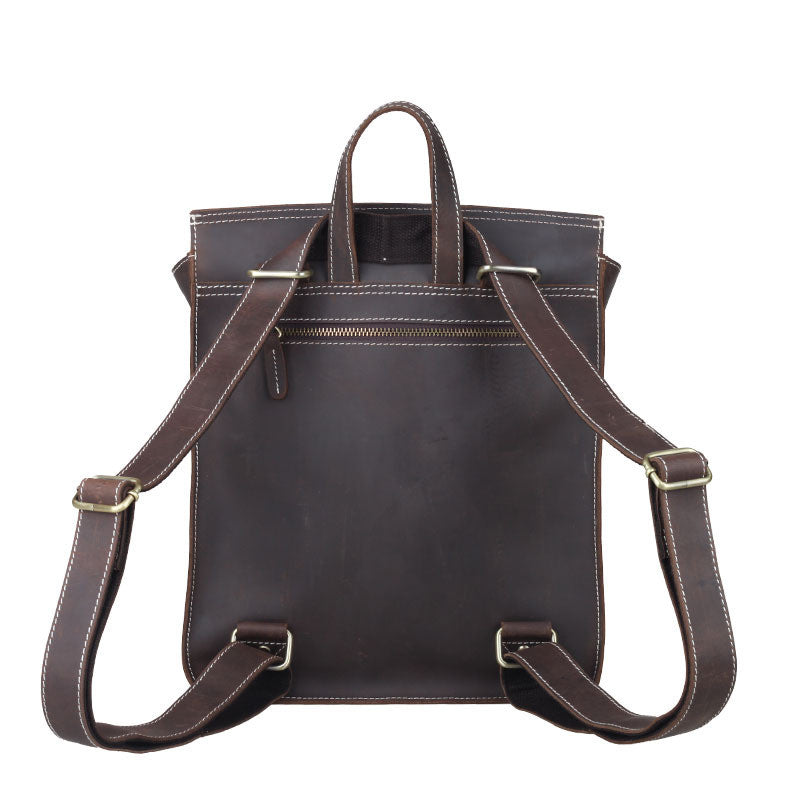 Leder-Rucksack im College-Stil – Bild 4 | LuxeStyle