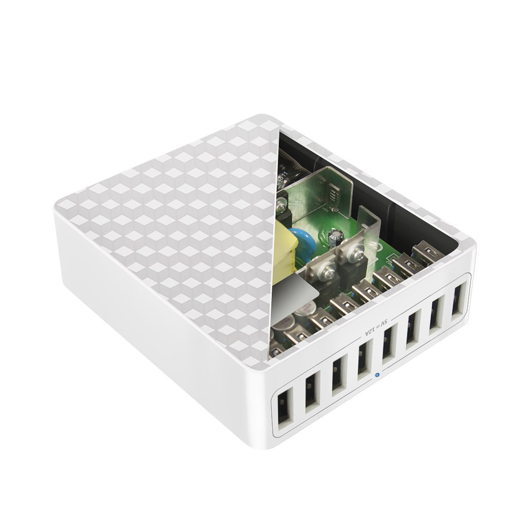 8-Port USB-Netzteil für Mobilgeräte