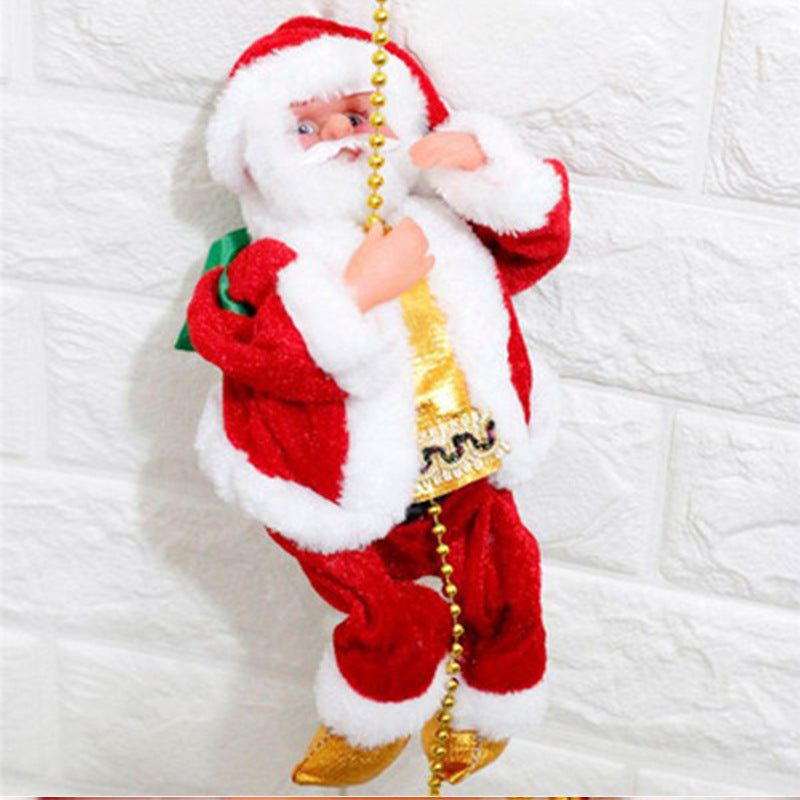 Kletternder Weihnachtsmann