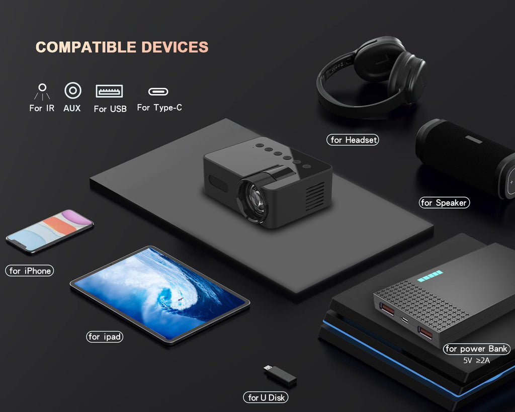 Mini-Beamer «CineHome» · WLAN HD-Projektor