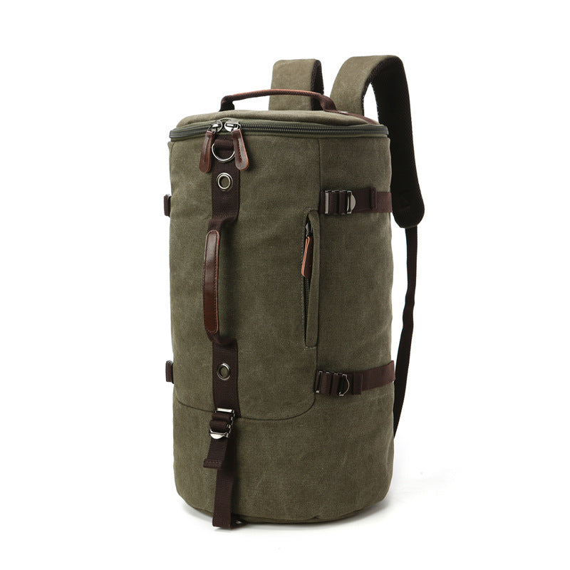 Zylindrische Mehrzwecktasche aus Canvas – Bild 6 | LuxeStyle