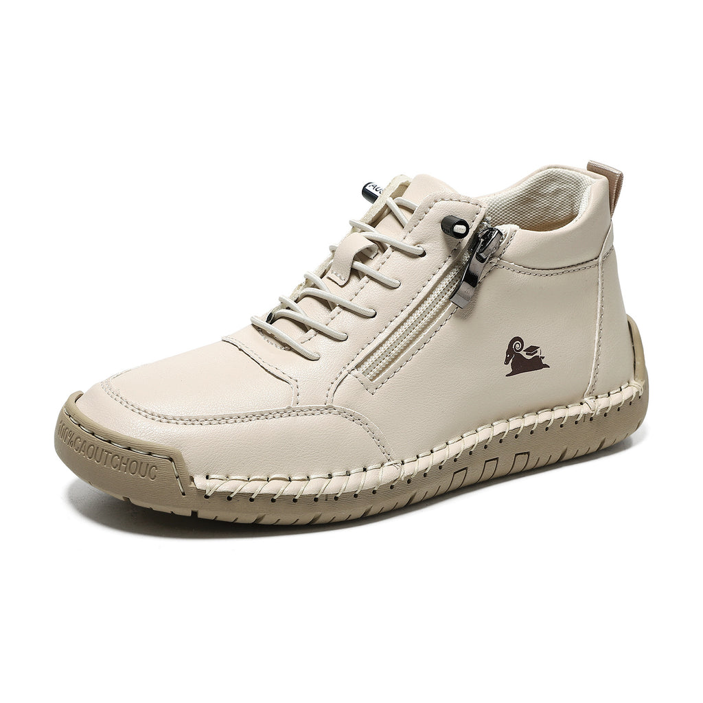 Handgenähte Damen-Freizeitschuhe mit weicher Sohle