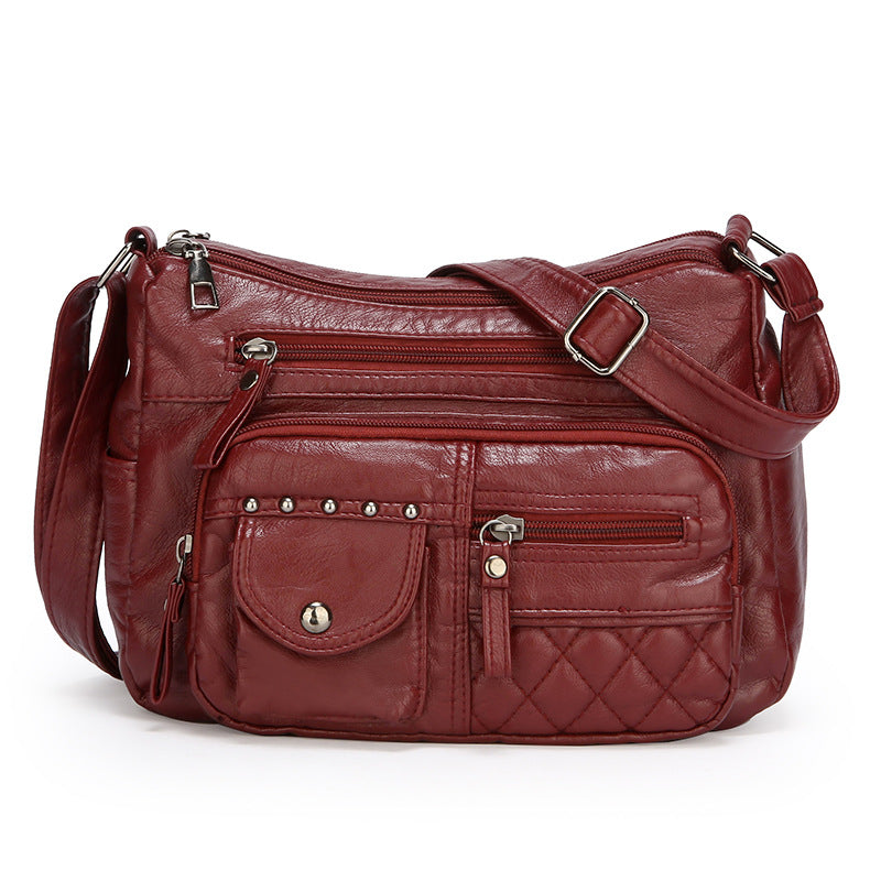 Damen Umhängetasche aus weichem PU-Leder | LuxeStyle