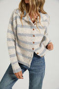 Strick-Cardigan im Color-Blocking-Design