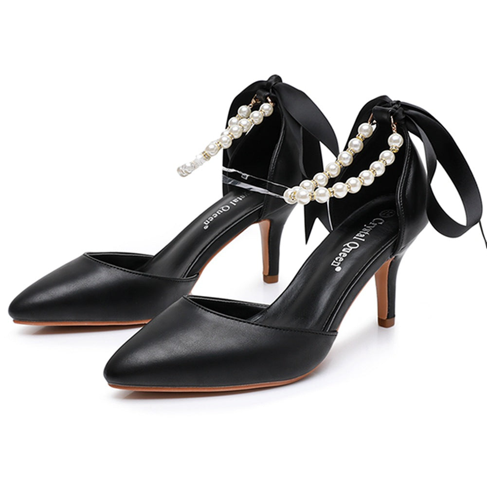 Römer Sandalen mit Strass & 7.5cm Absatz – Bild 13 | LuxeStyle