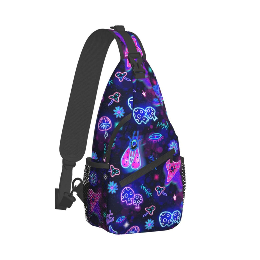 Herren Crossbody Bag mit Totenkopf-Muster