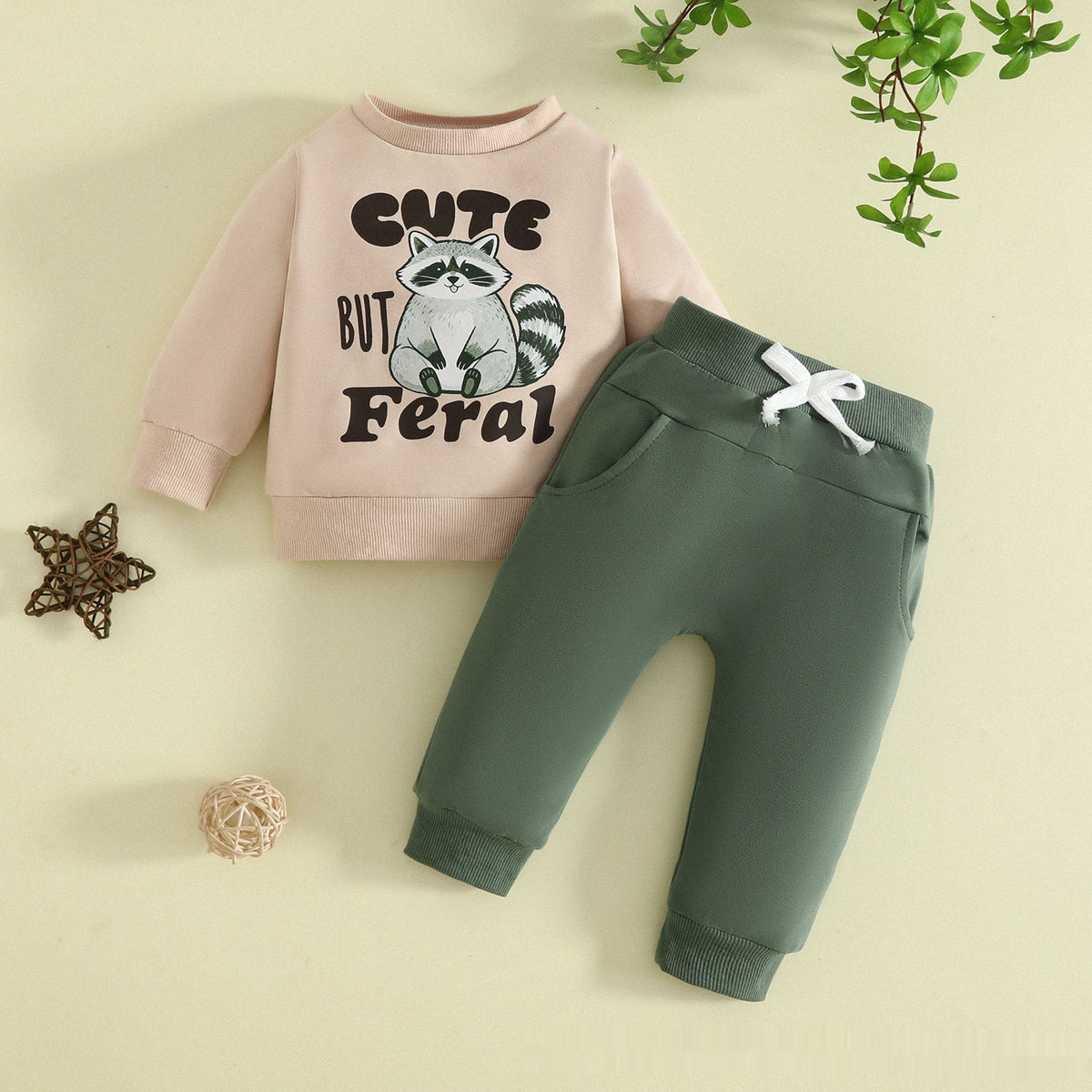 Kinder Pullover-Set mit langen Ärmeln und Hose – Bild 2 | LuxeStyle