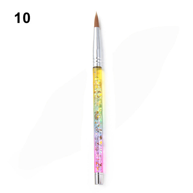 Nail Art Pinsel mit Glitzergriff – Bild 10 | LuxeStyle
