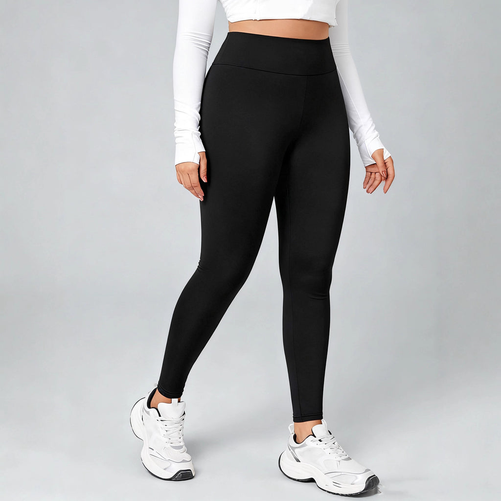 Schwarze Slim-Fit Leggings für Damen
