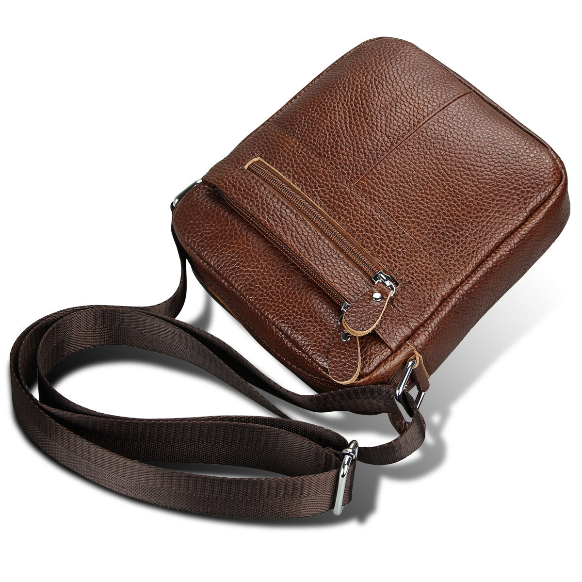 Genuine Leder Crossbody Umhängetasche für Herren – Bild 6 | LuxeStyle
