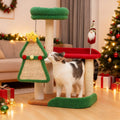 Weihnachtlicher Sisal-Katzturm