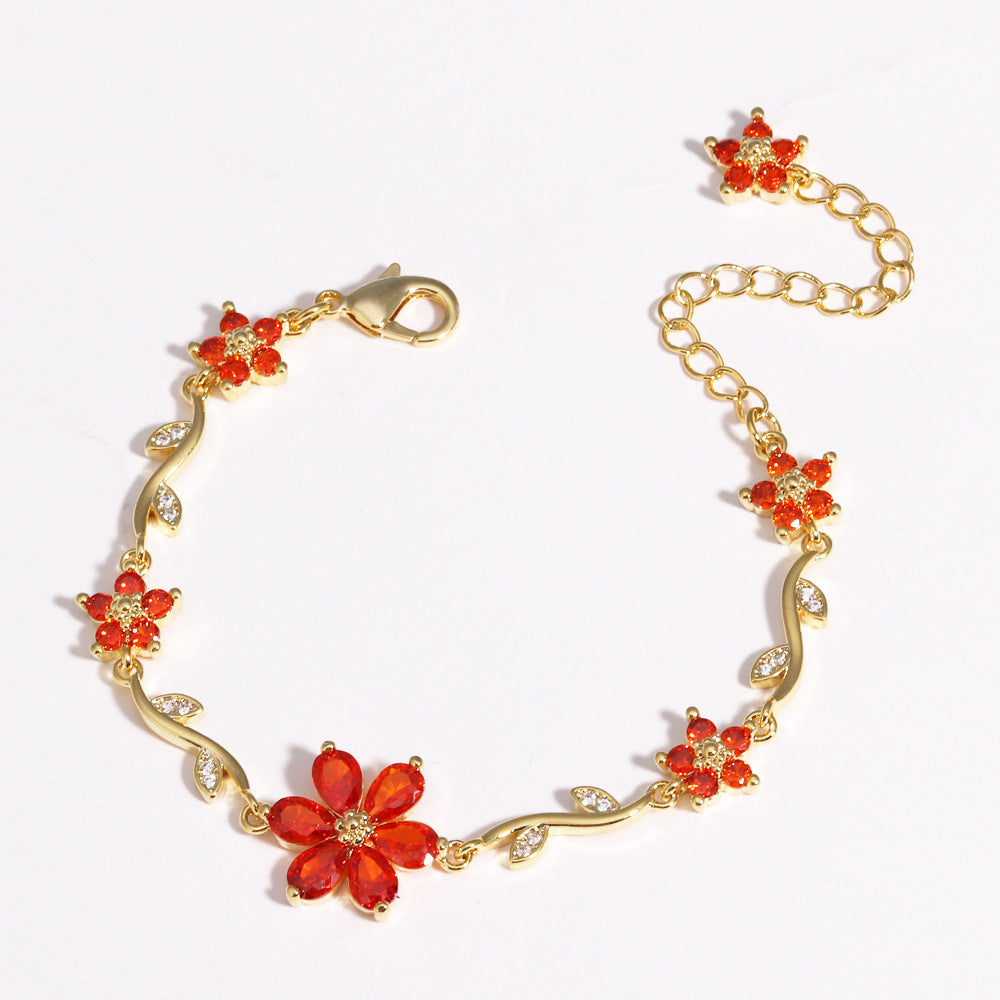 Kupferarmband mit Blüten und Blättern – Bild 10 | LuxeStyle