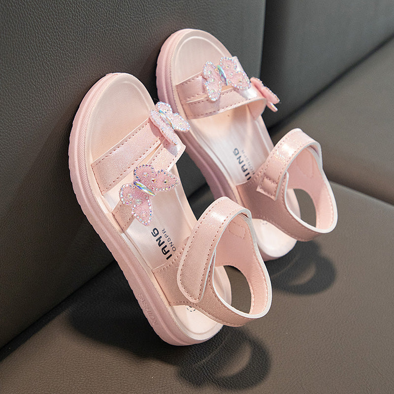 Sommer Sandalen mit Klettverschluss für Mädchen – Bild 3 | LuxeStyle