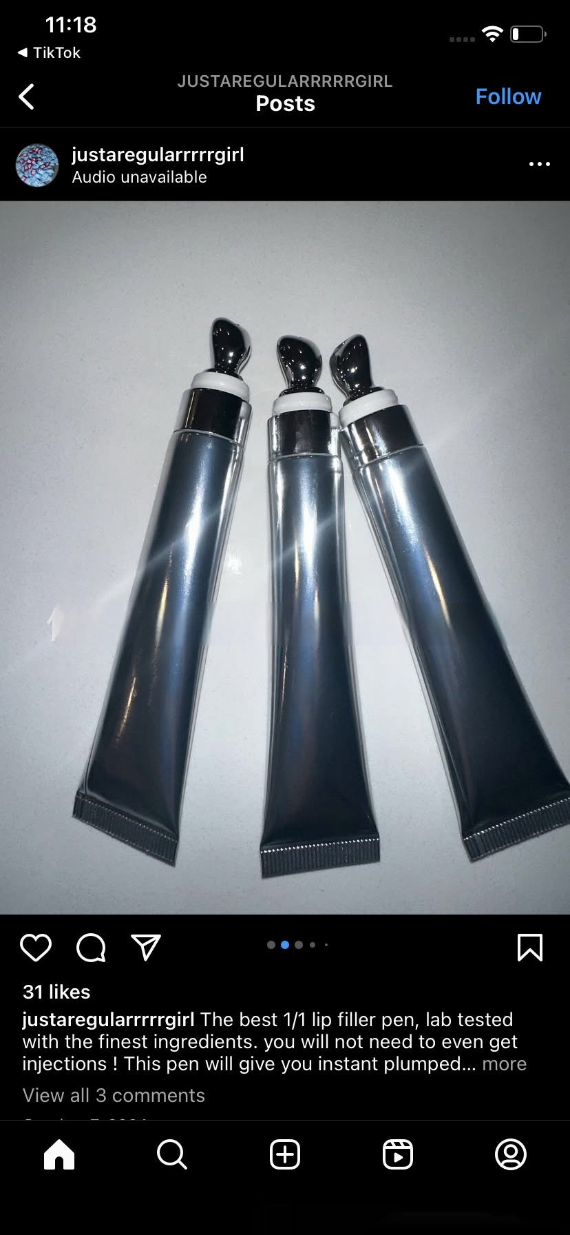 Lippenöl für pralle Lippen