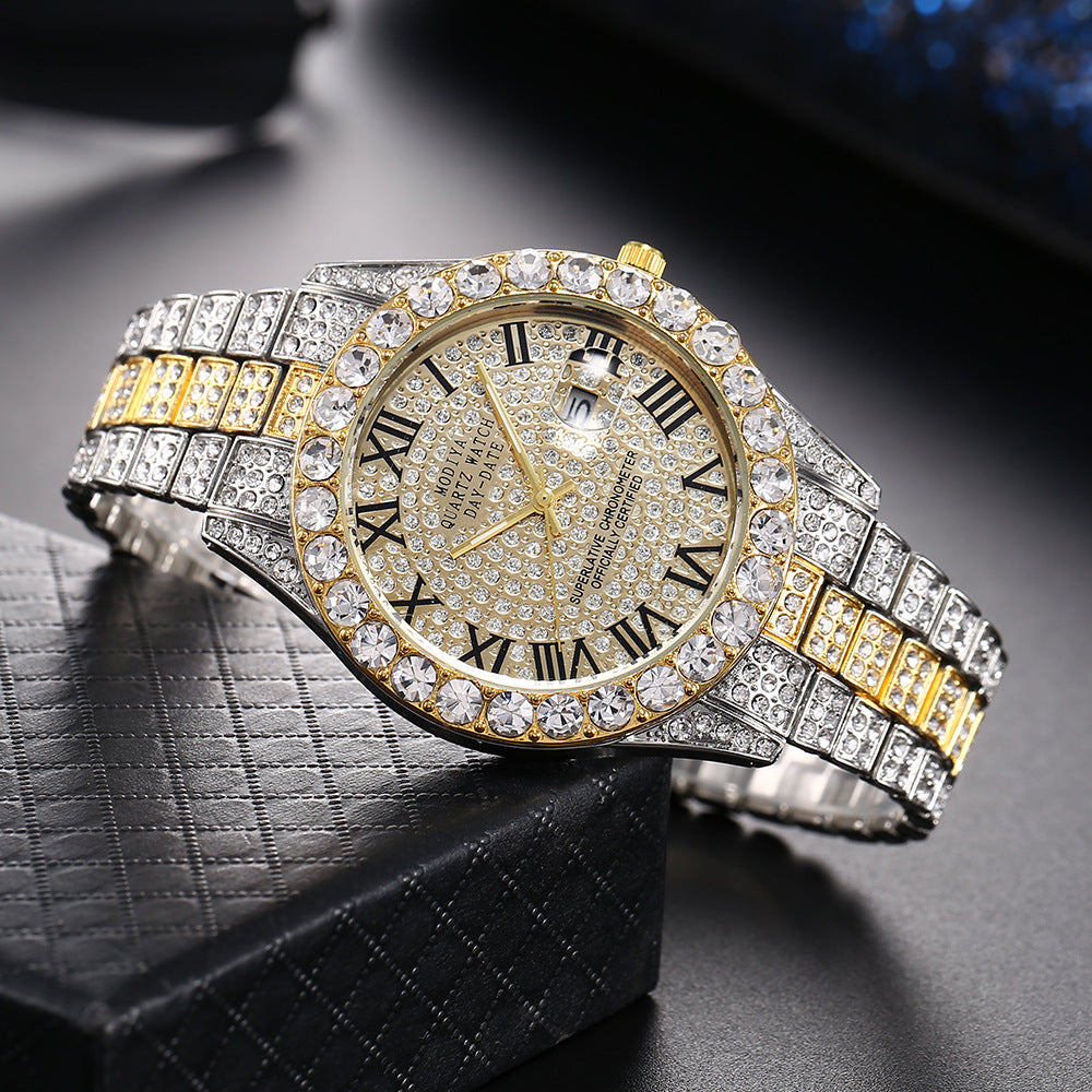 Strass-Zifferblatt Quarzuhr – Bild 3 | LuxeStyle