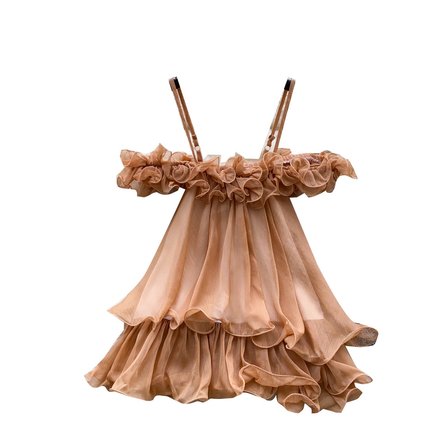 Damen Halterneck Top mit Spitze und Rüschen