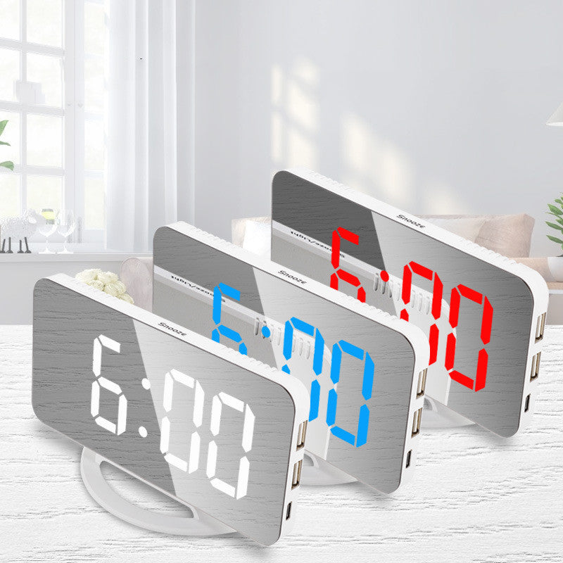 Multifunktionale LED Spiegel Uhr – Bild 5 | LuxeStyle