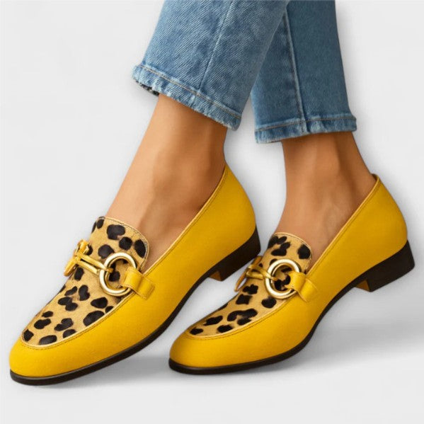 Chunky-Heel Halbschuhe mit Riemen